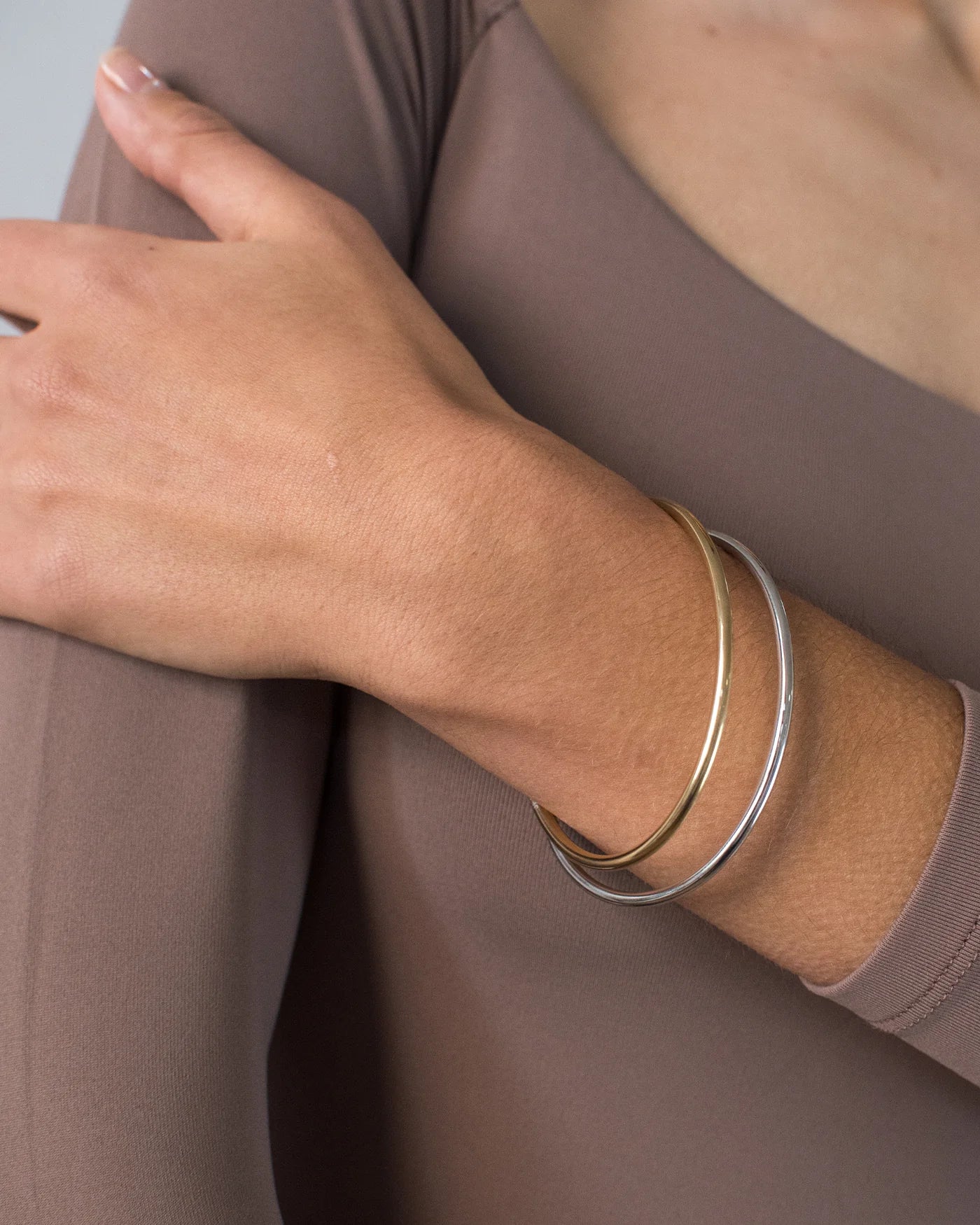 Dane Bangle Set in Two-Tone - Image 2