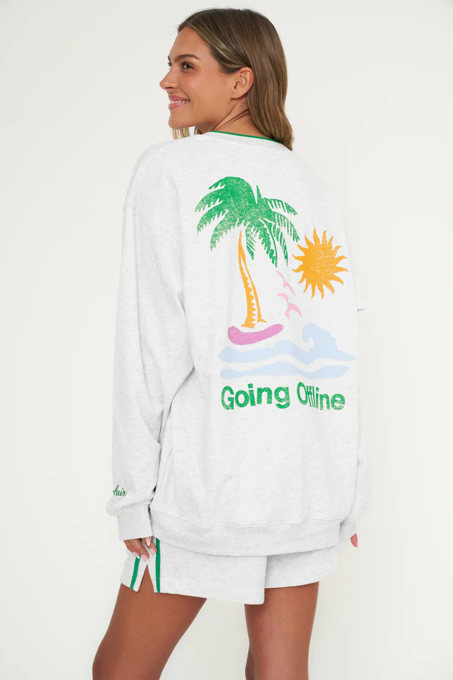 Going Offline V-Neck Sweatshirt - Image 4