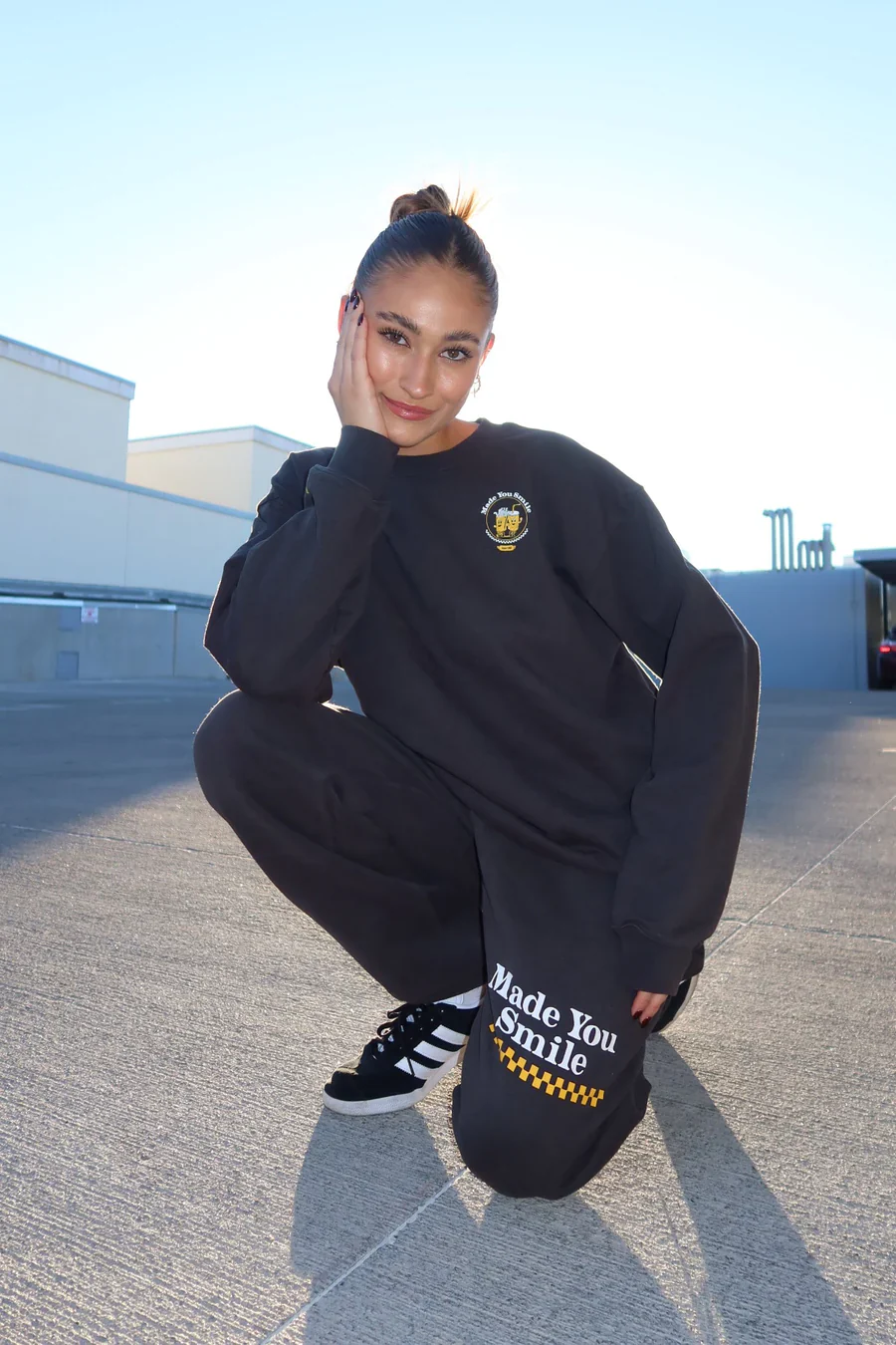 Made You Smile Jet Sweatpants - Image 3