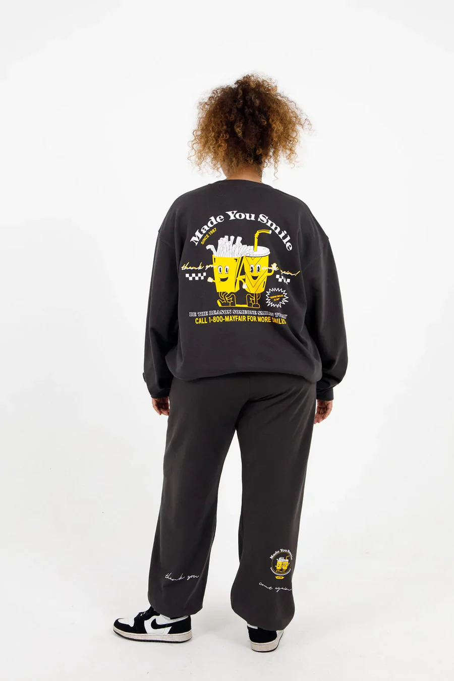 Made You Smile Jet Sweatpants - Image 6