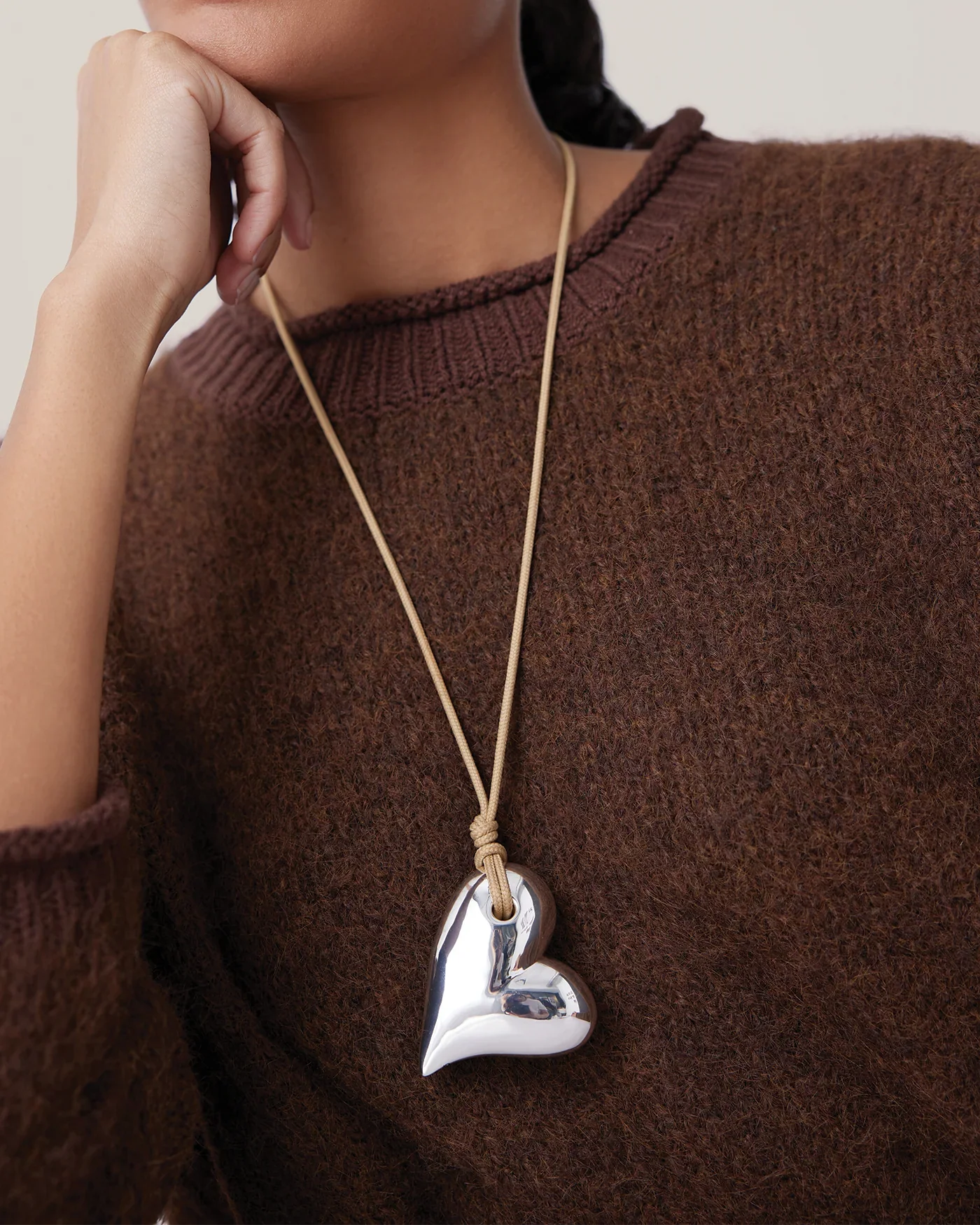Mega Art Heart on a String Necklace - Image 3