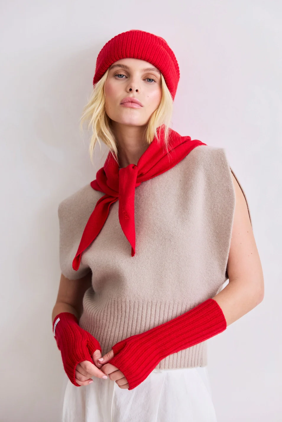 Merino Wool Fingerless Gloves - Image 4
