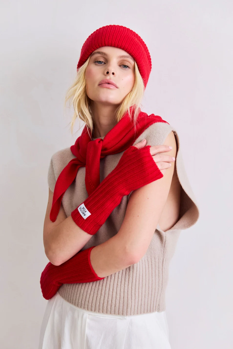 Merino Wool Fingerless Gloves - Image 5