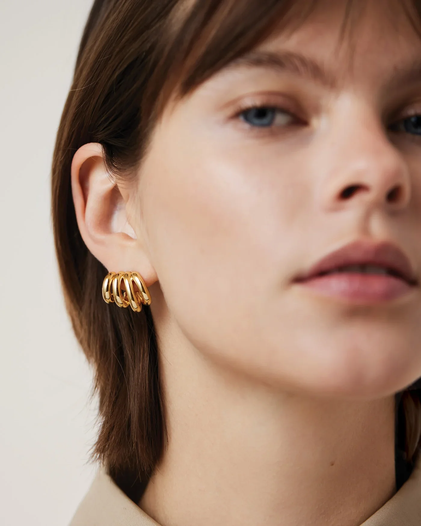 Monroe Earrings in Gold - Image 2