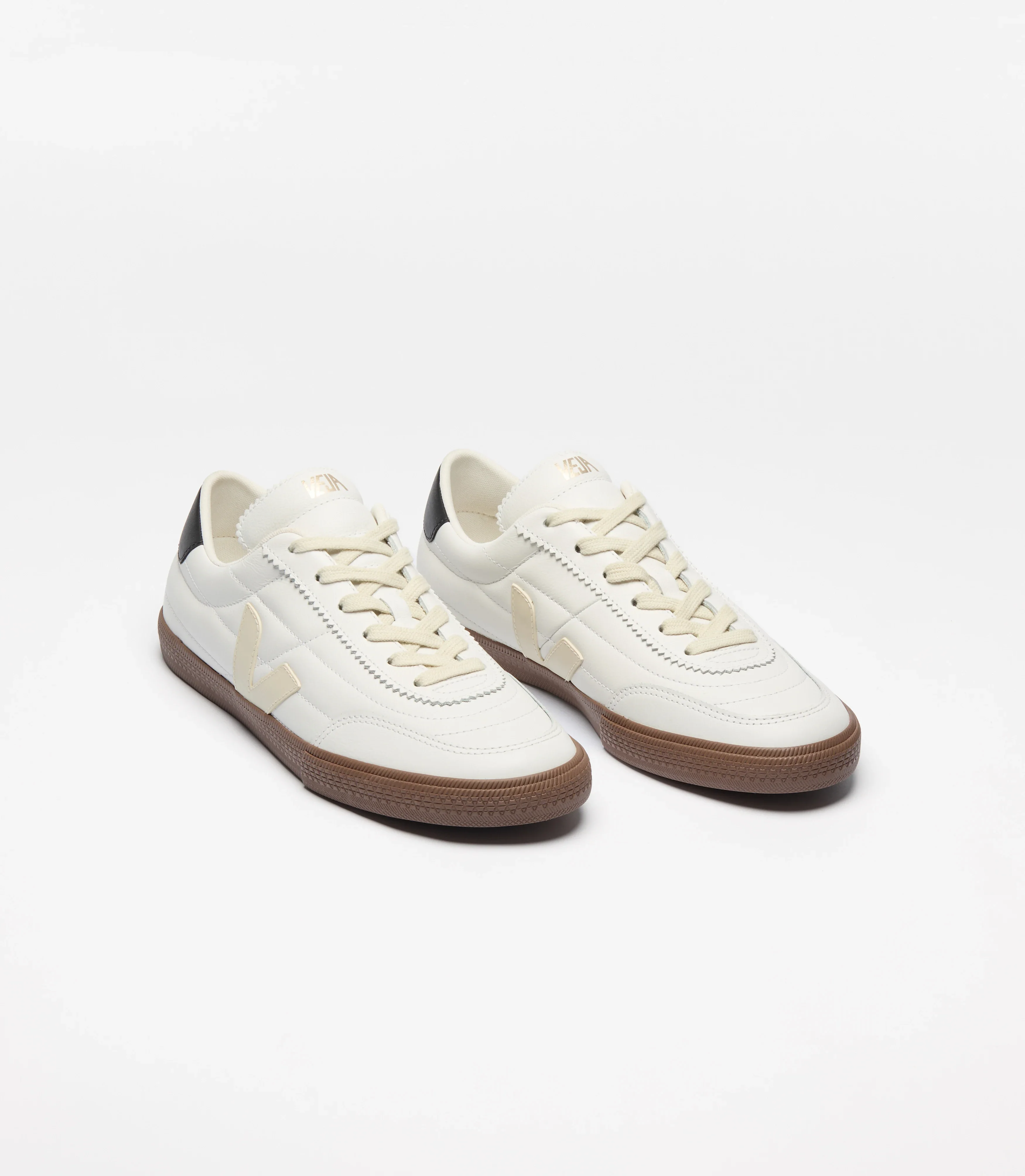 Panenka Sneaker Leather White Black Bark - Image 2