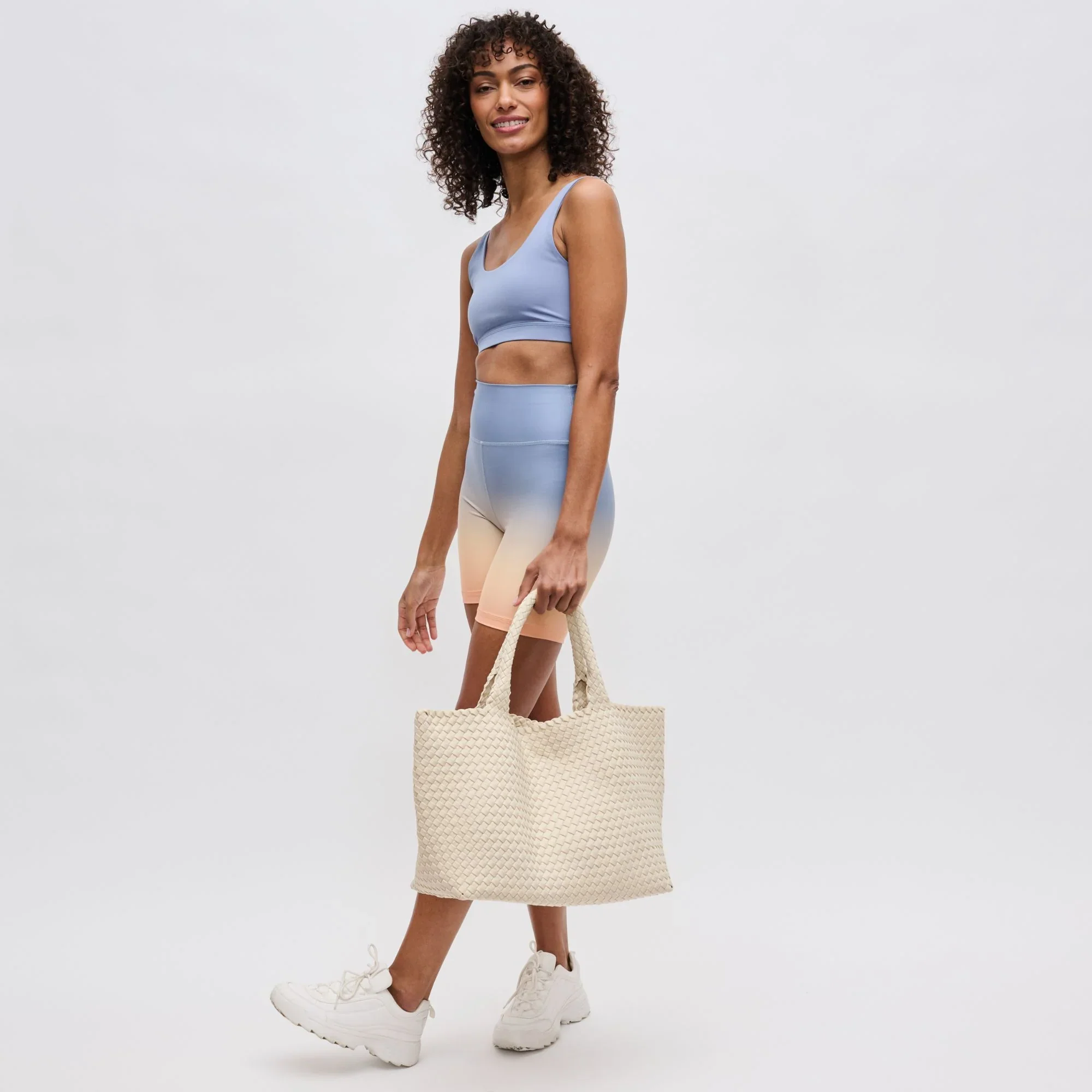Sky's The Limit Large Tote in Cream - Image 8