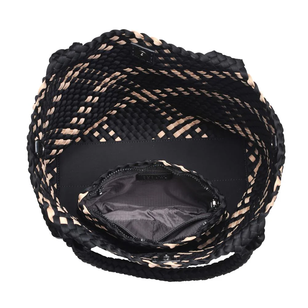Sky's The Limit Medium Tote in Black Nude - Image 5