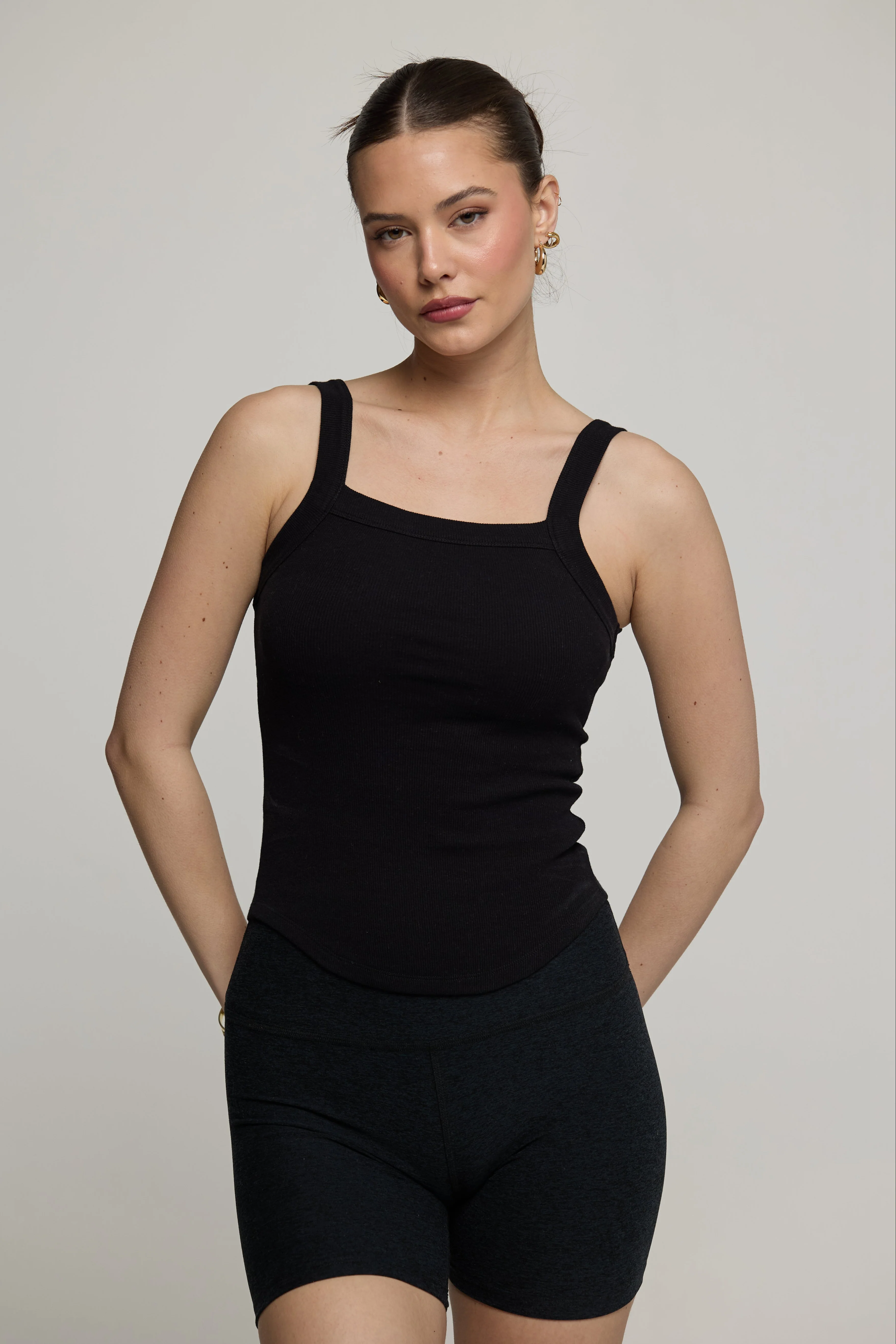 Two Way Tank in Caviar - Image 6