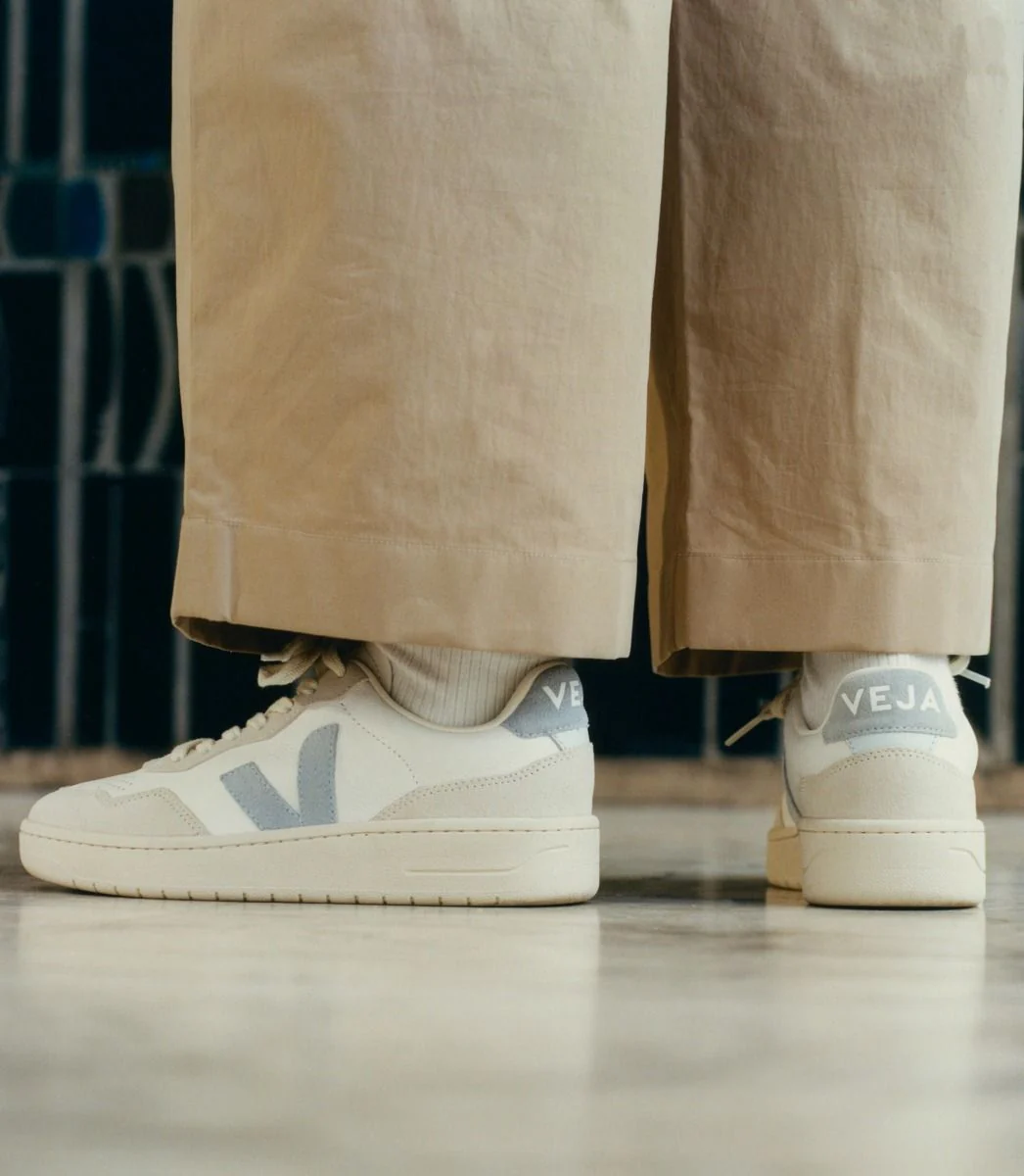 V-90 Sneaker Leather White Steel - Image 4