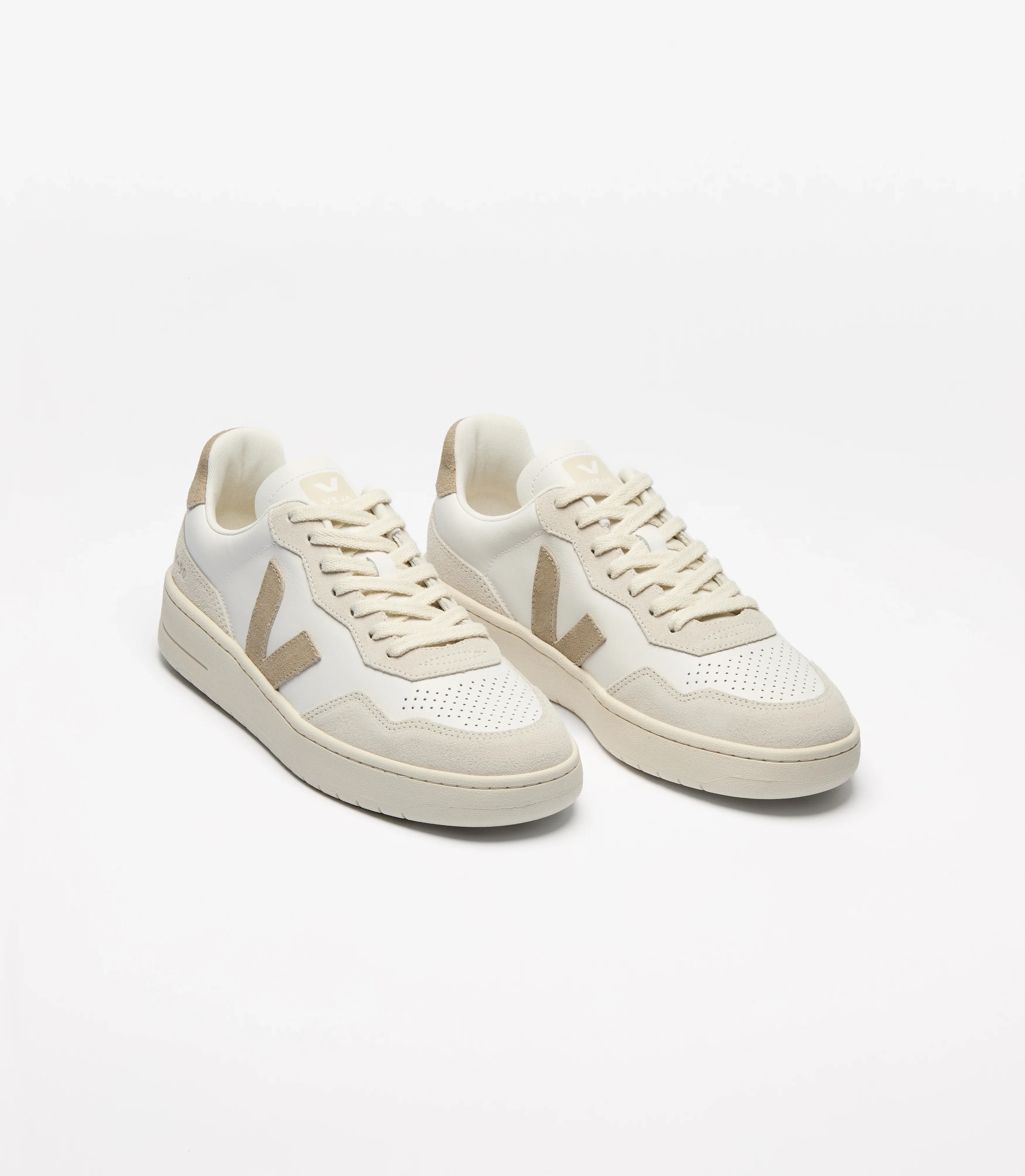 V-90 Sneaker Leather White Taupe - Image 2