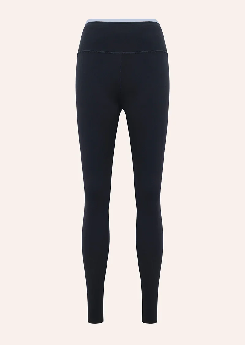 Vita Legging in Black & Heather Blue - Image 7