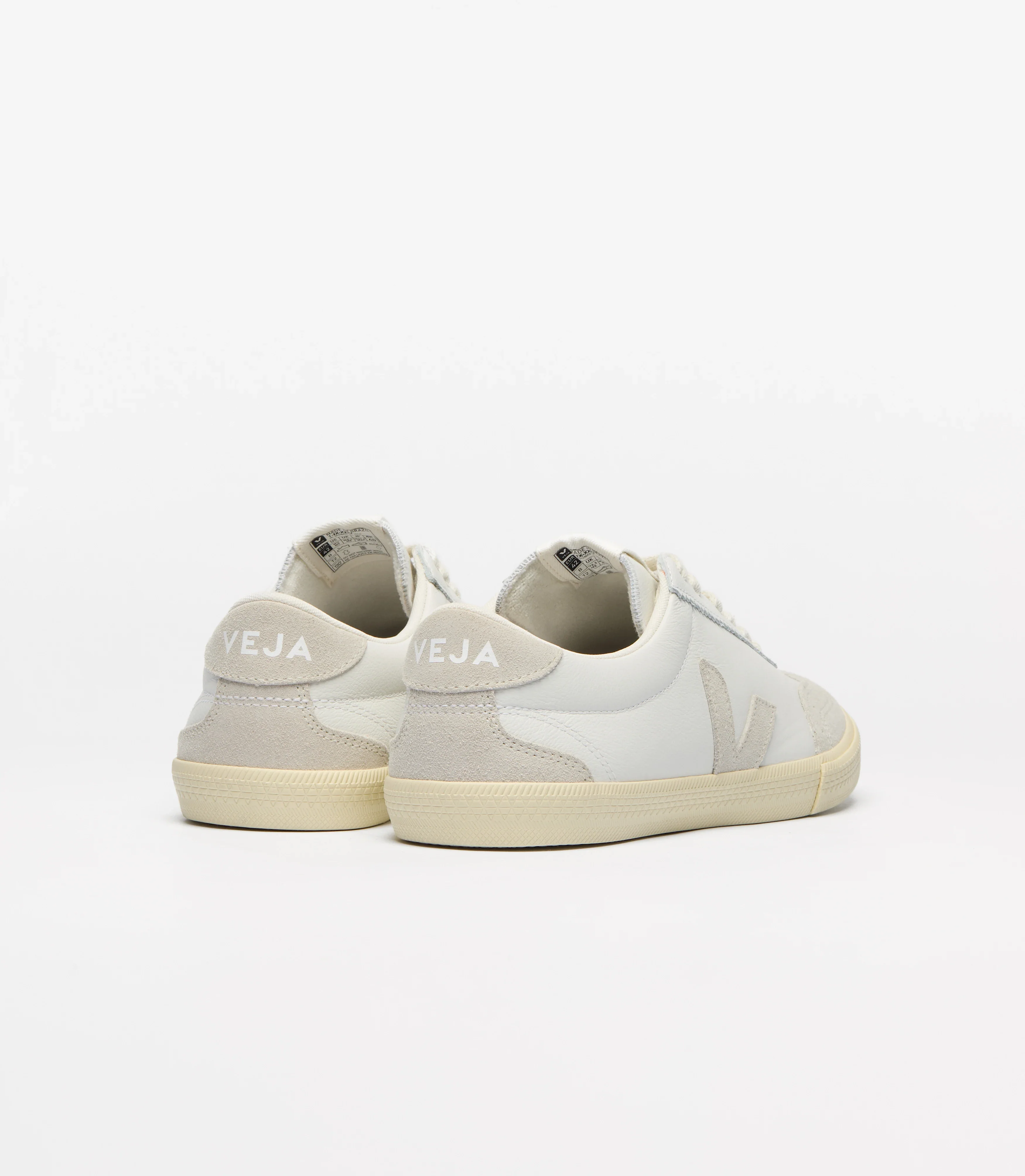 Volley Leather Sneaker White Natural - Image 3