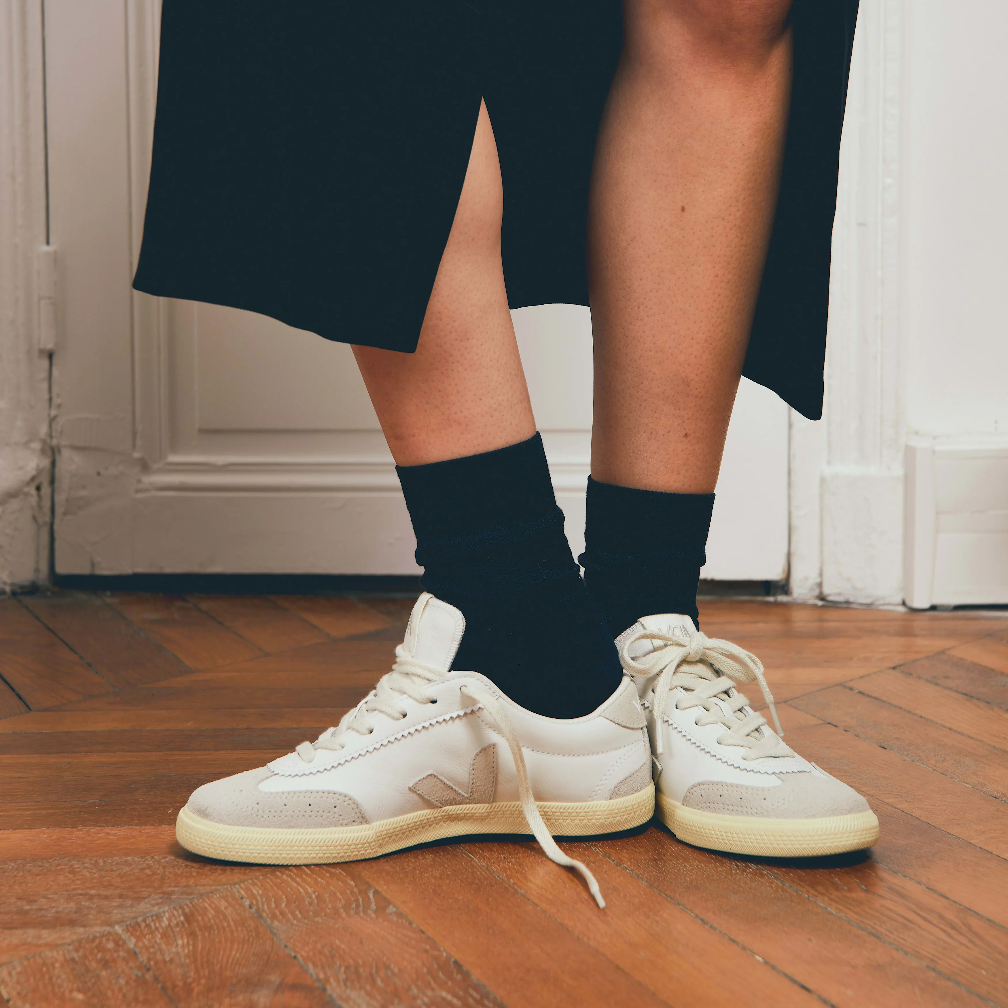 Volley Leather Sneaker White Natural - Image 4