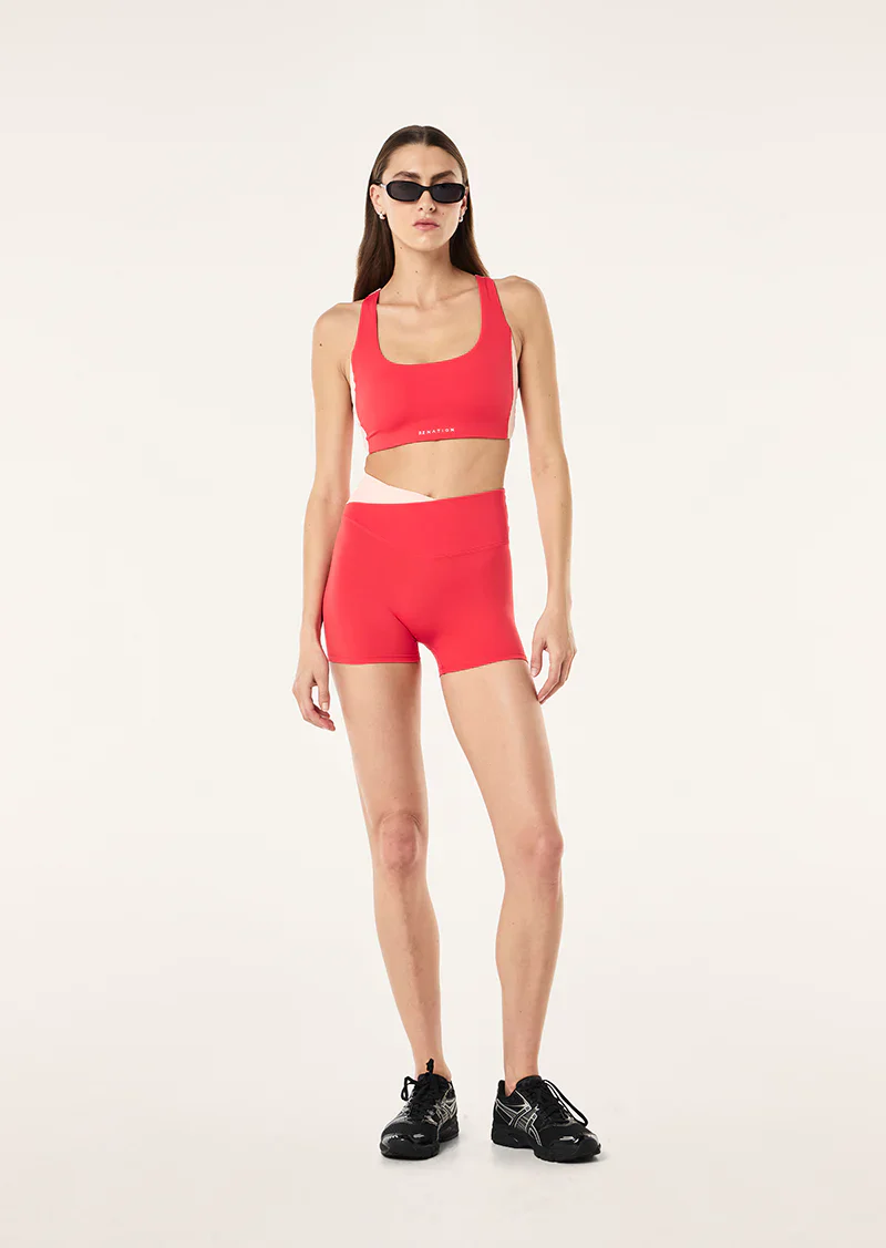 Wander 3" Bike Short In Strawberry - Image 8